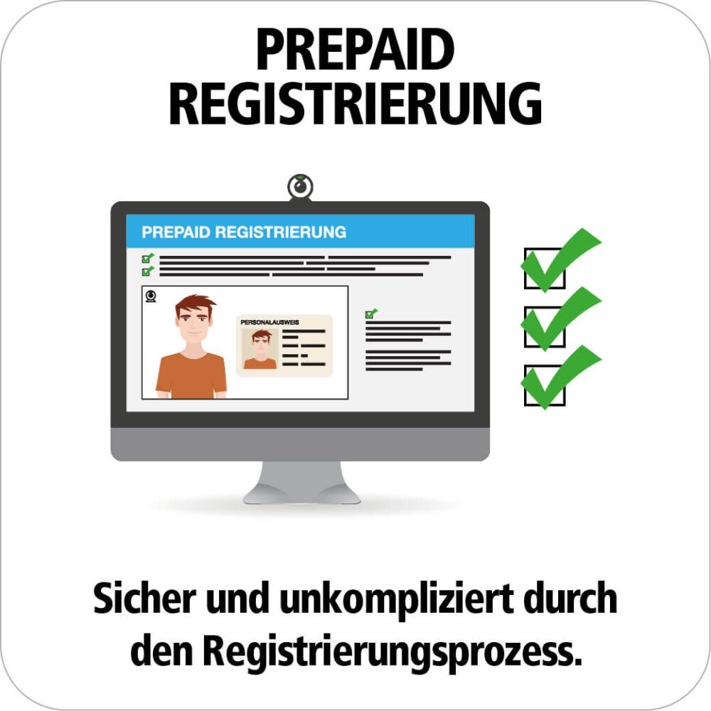 Einfache Registrierung Ihrer Prepaid SIM-Karte